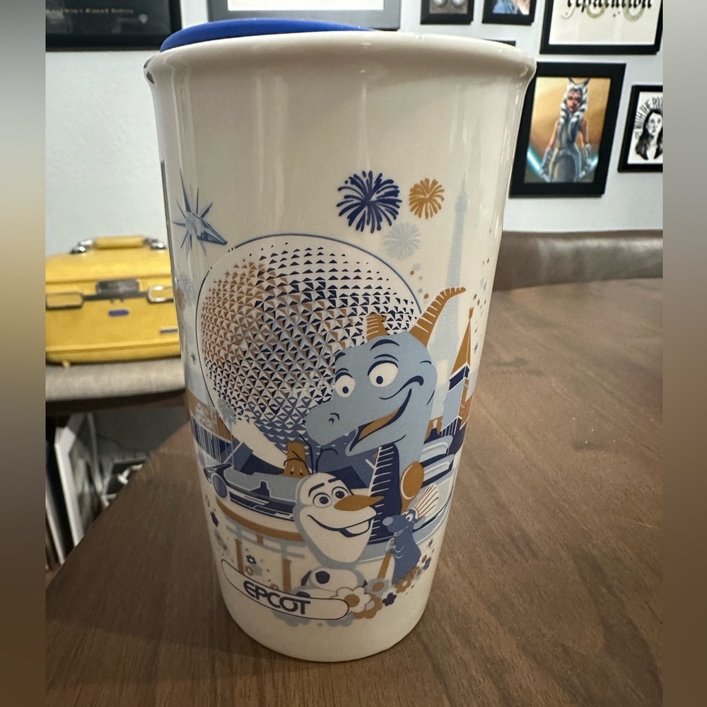EPCOT Starbucks Ceramic Tumbler from Walt Disney World 50th Anniversary